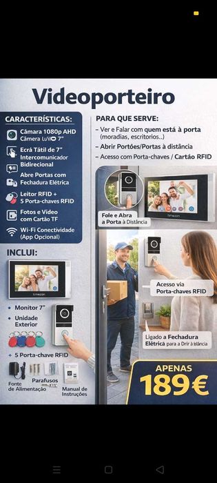 Video Porteiro 199€. Oportunidade