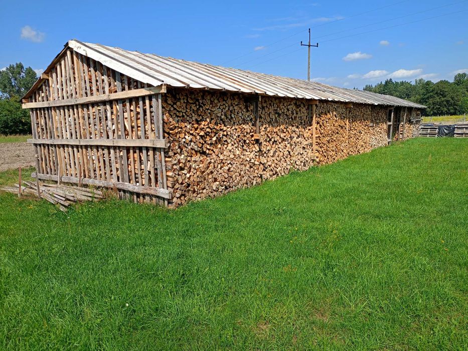 Suche drewno kominkowe, opałowe, sezonowane dąb, grab, buk, brzoza