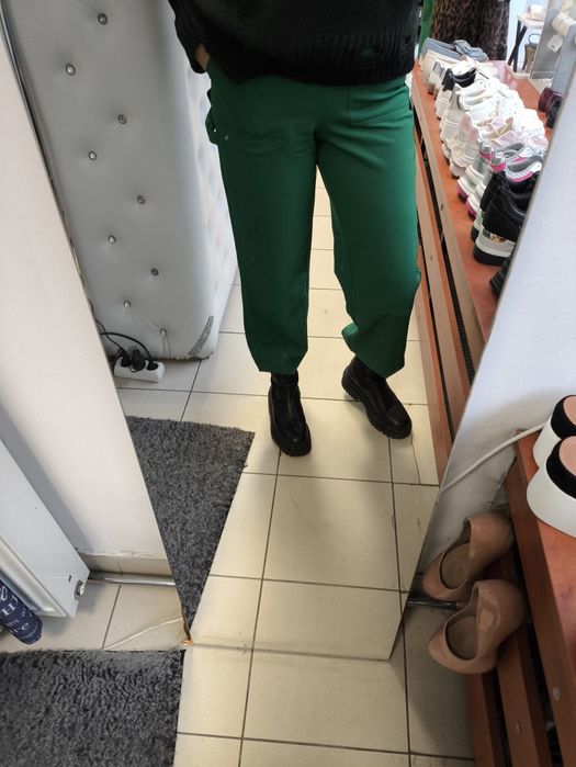 By o La La piękny zielone spodnie rozm S m