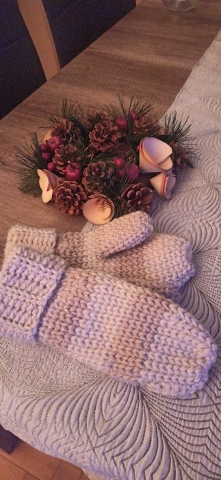 Rękawiczki z jednym palcem-  handmade