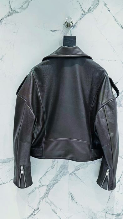 !! В НАЯНОСТІ !! Шкіряна куртка /Косуха YSL Saint Laurent розмір S-M over
