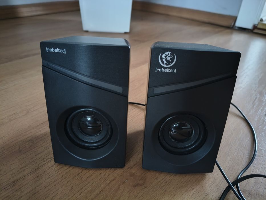 Głośniki do laptopa komputera Rebeltec 2.0 12 Watt RGB nowe gwarancja