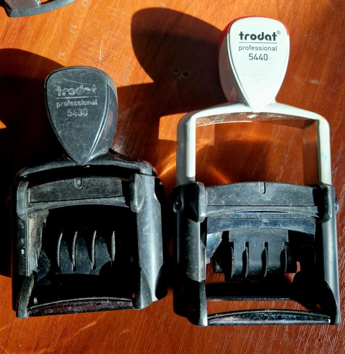 Штамп датер Trodat professional 5430 и 5440 со свободным полем