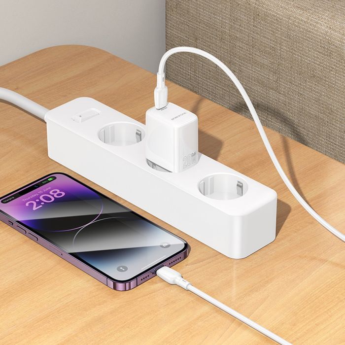 Power Adapter GaN 20W USB-C зарядний блок адаптер швидка зарядка iphone та андроід