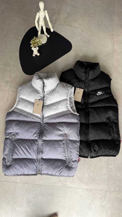 Чоловіча Жилетка Безрукавка Nike STORM-FIT Grey вишите лого розмір  XS-XL