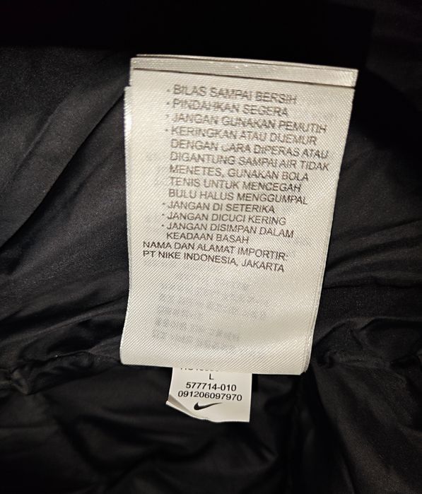 Куртка пуховик old school Nikе L