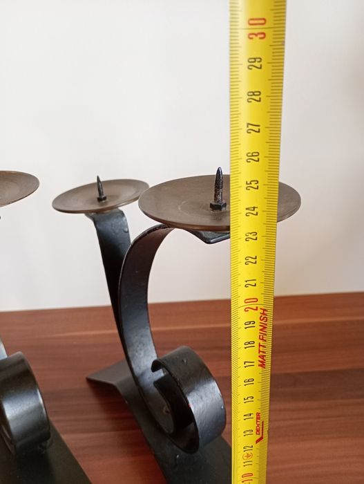 Świeczniki metalowe 2 szt