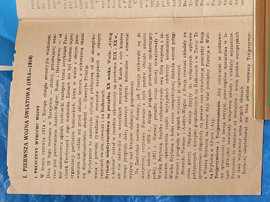 książka POLSKA I ŚWIAT Q LATACH 1914r-1918r