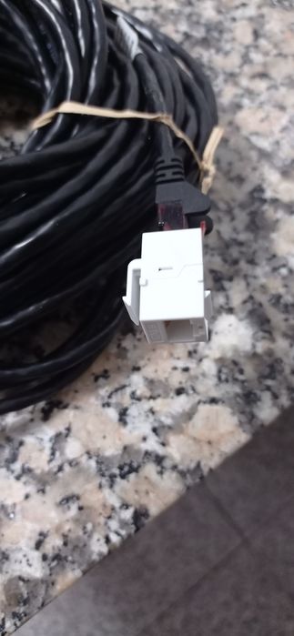 40 metros de Cabo Internet com 2 emendas de engate ...material novo...