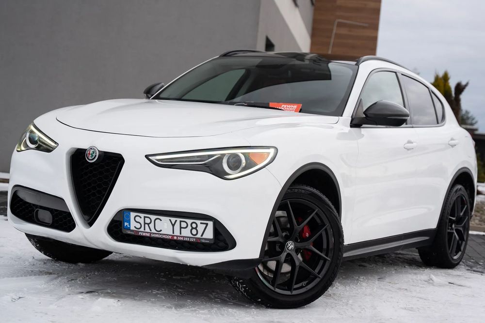 Alfa Romeo Stelvio Ekskluzywna Unikat TURBO 280PS Skóra Czerwona Panorama Kamera MAX