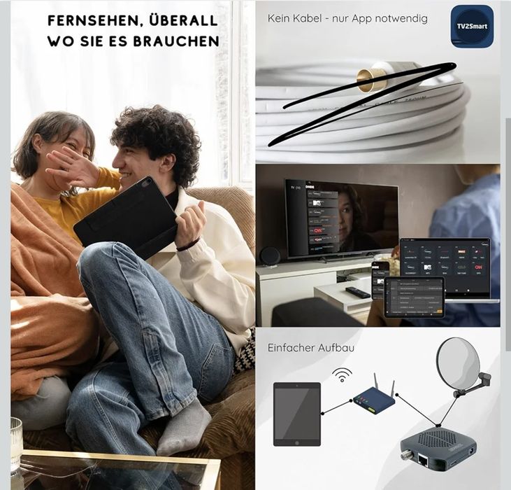 SCHWAIGER DSRD0100 WLAN nadajnik TV odbiornik 18 W DVB-S2 R319