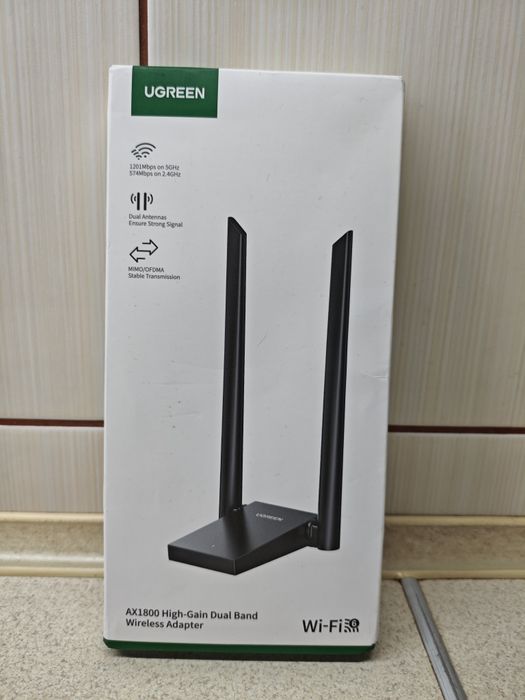 Адаптер Ugreen AX1800 WiFi 6
