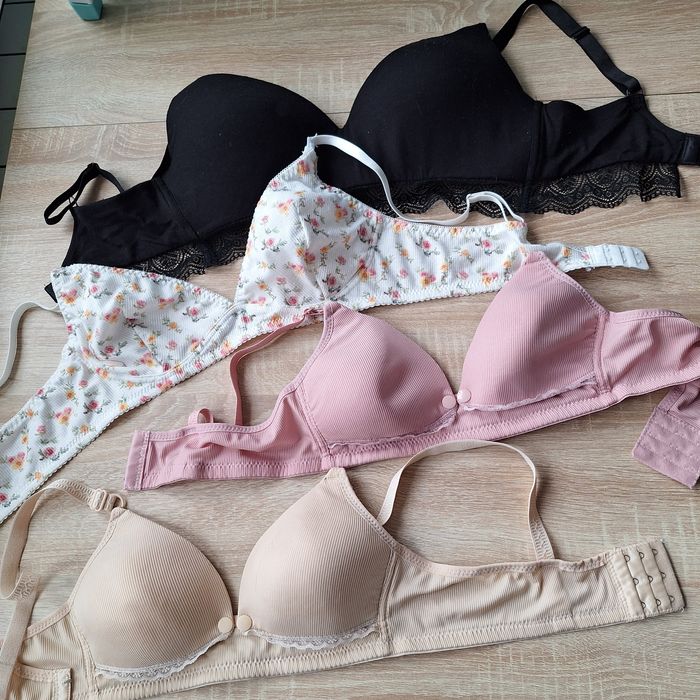 Zestaw 4 szt. Biustonoszy do karmienia piersią, rozmiar M