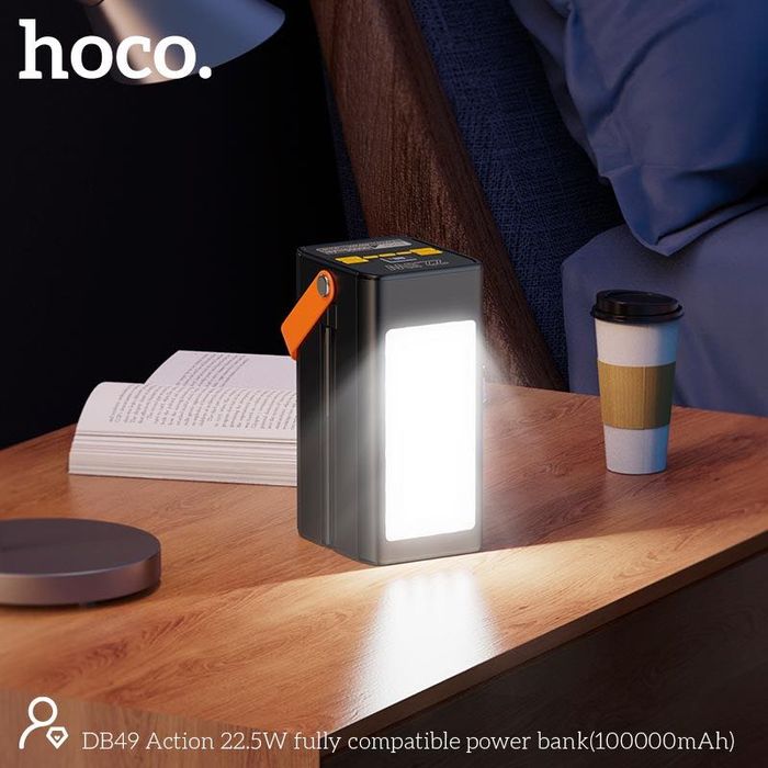 Повербанк HOCO DB49 100 000 mAh 22.5W з ліхтарем