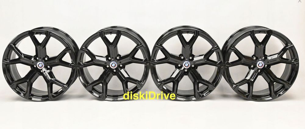 черные диски 741M стиль R20 21 22 на BMW X5 g05 X6 g06 X7 g07 X5M X6M X7M X3 g01 g45 X4 g02 X2 u10 X1 u11 так же на X5 f15 X6 f16