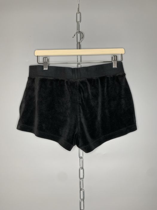 Женские велюровые шорты juicy couture оригинал черные размер l