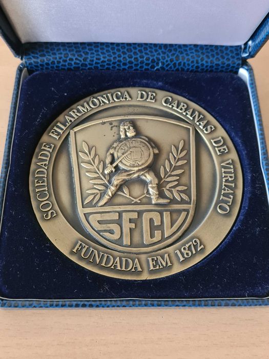 Medalha comemorativa da Sociedade Filarmónica de Cabanas de Viriato