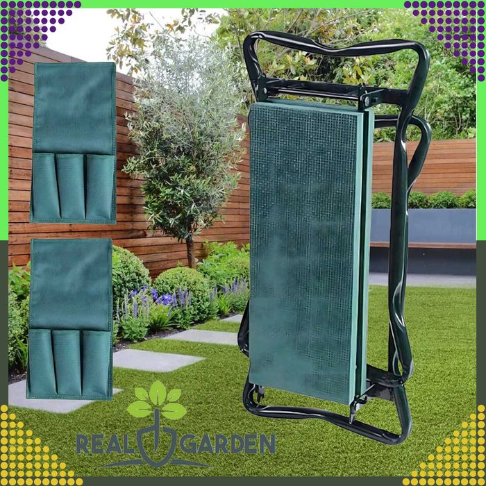 Складаний стілець-колінник + 3 сумки для інструментів