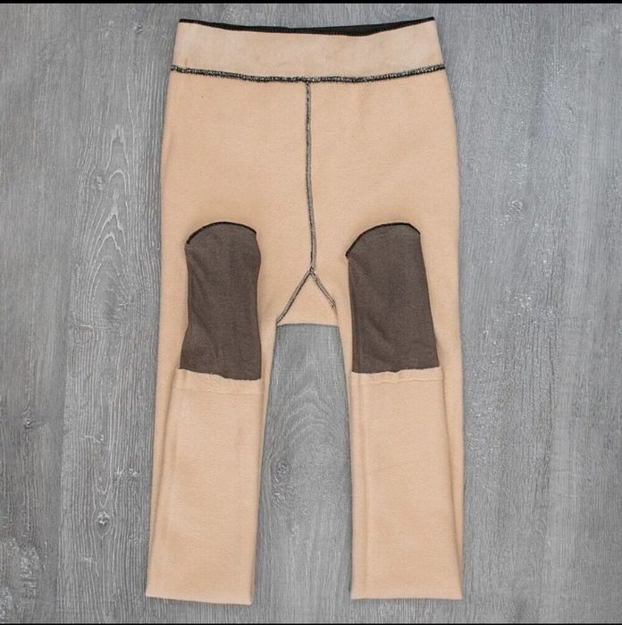 Колготи на флісі•теплі•імітація голих ніжок •жіночі•чорні•теплі  200