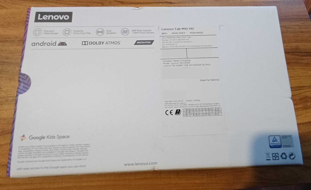 Lenovo Tab M10 HD 4/64GB (10,1")