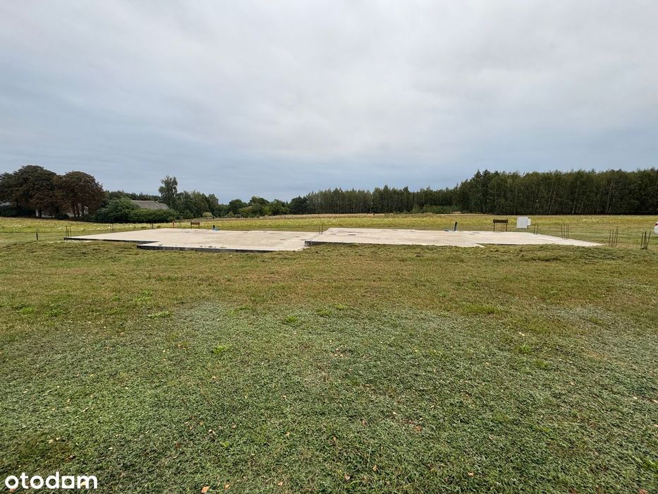 Działka budowlana z projektem i fundamentami - gotowa inwestycja!