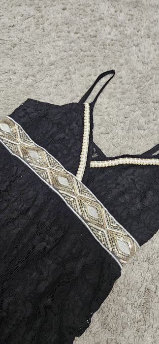 Bluzka top r 40 koronka