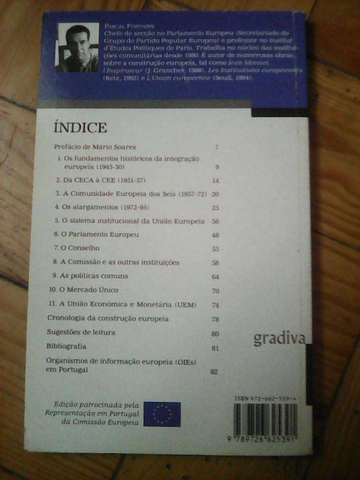 A construcao europeia de 1945 aos nossos dias, Pascal Fontaine
