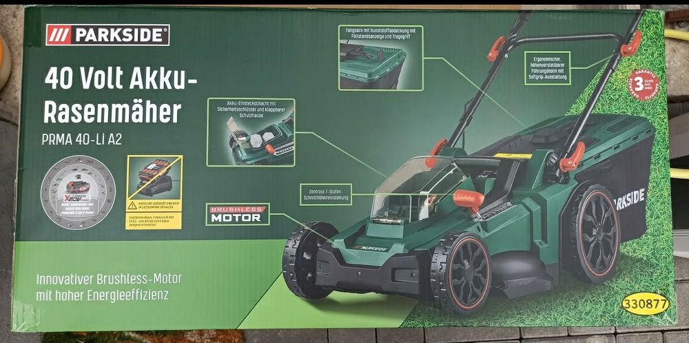 Аккумуляторн газонокосарк GERMAN Parkside PRMA 40/газонокосилка/косилк
