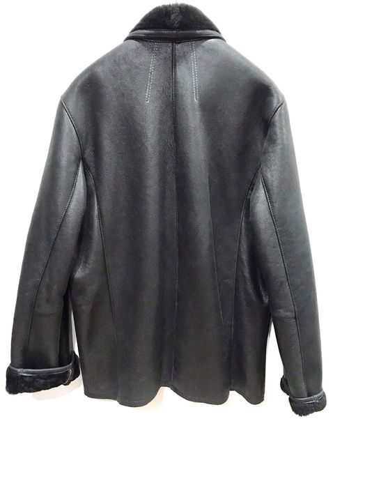 Натуральна чоловіча дублянка з овчини. Розмір L