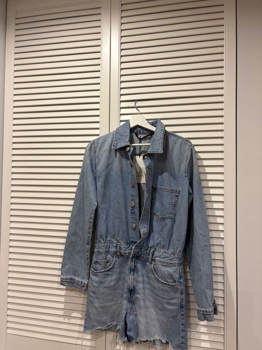Zara kombinezon jeansowy rozmiar M