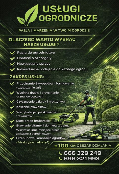 Usługi ogrodnicze