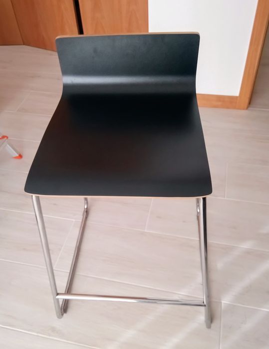 2 Bancos altos de bar cromados