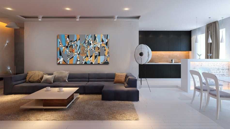 картина fish kiss 120-70см