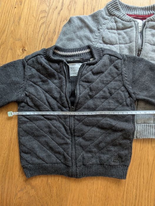 Zara rozpinany sweterek 2 sztuki  80