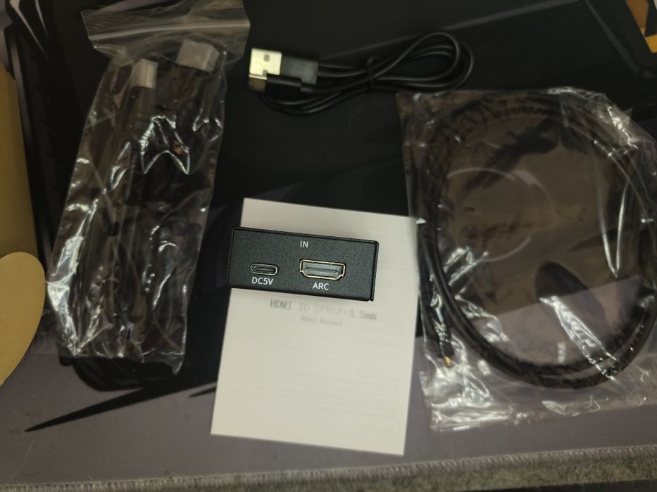 Extrator de Áudio HDMI ARC para Óptico (SPDIF) + Jack 3.5mm — NOVO