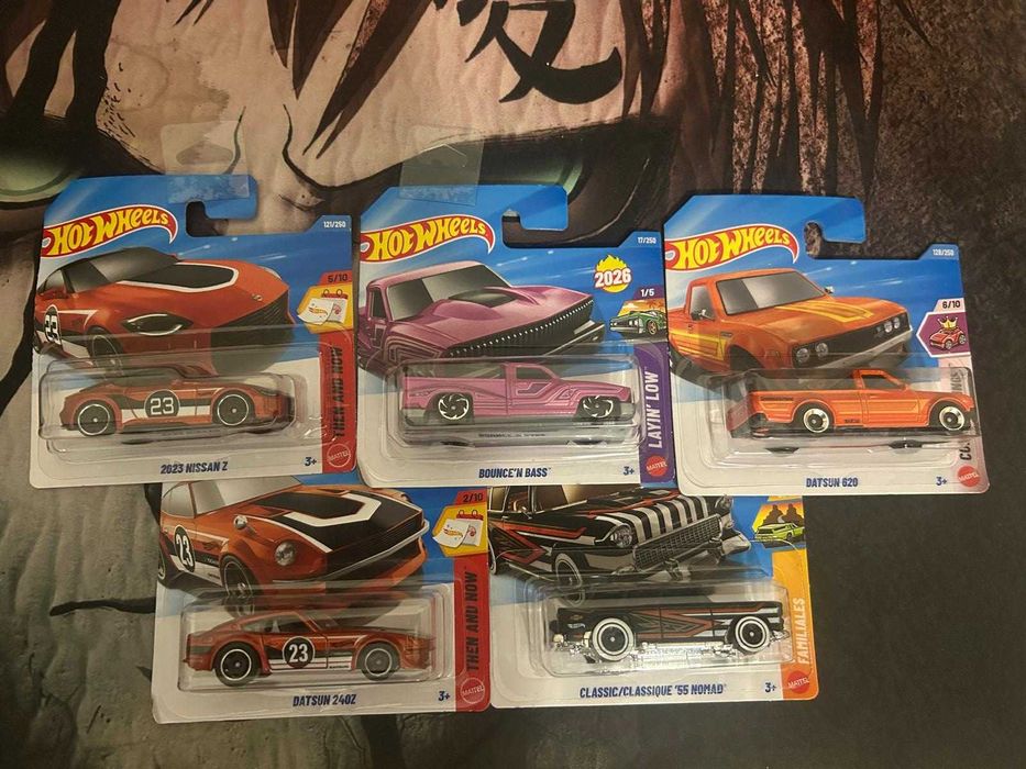 Pack Caixa Aberta e Nissan - Diversos Hotwheels