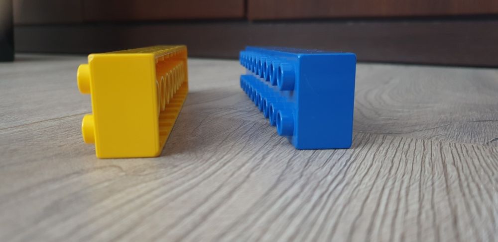 Klocki lego duplo 2x10 grube 2 sztuki