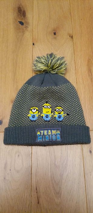 Czapka Minionki z pomponem