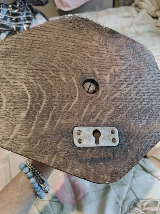 Рога оленя на дерев'яній основі