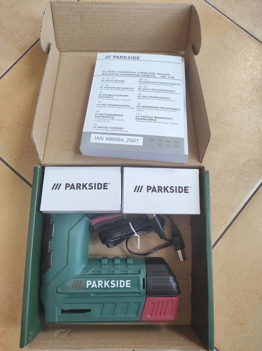 Степлер акумуляторний НІМЕЧЧИНА Parkside PAT 4 D6 аккумуляторный