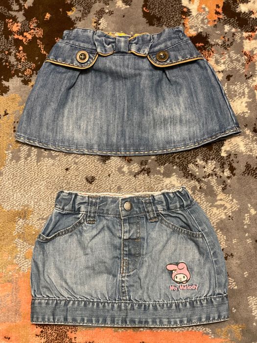 Dwie spódnice jeansowe NEXT i H&M rozmiar 12-18 miesięcy