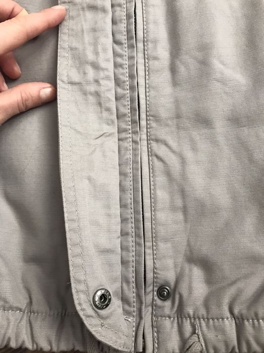 Szara kurtka nowa pull and bear rozmiar s, chowany kaptur