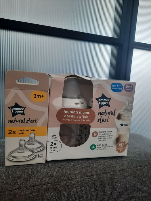 Самостерилізуючі антиколікові пляшечки Tommee Tippee серії Natural Start