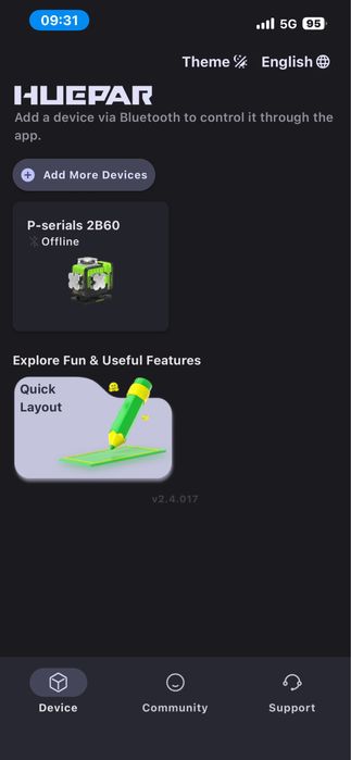 Nivel de laser HUEPAR p04cg C/2 baterias , remoto , receptor distancia