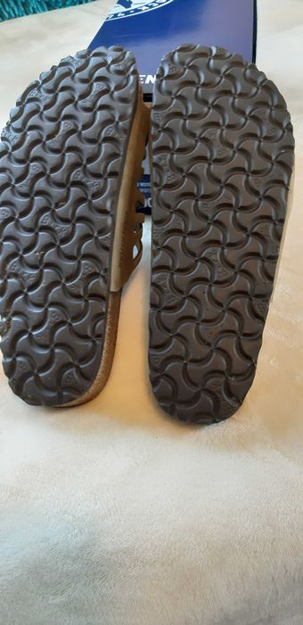 BIRKENSTOCK Klapki Granada Faded Khaki 39, skóra, nowe