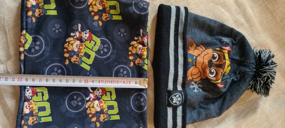 Комплект шапка і хомут Щенячий патруль