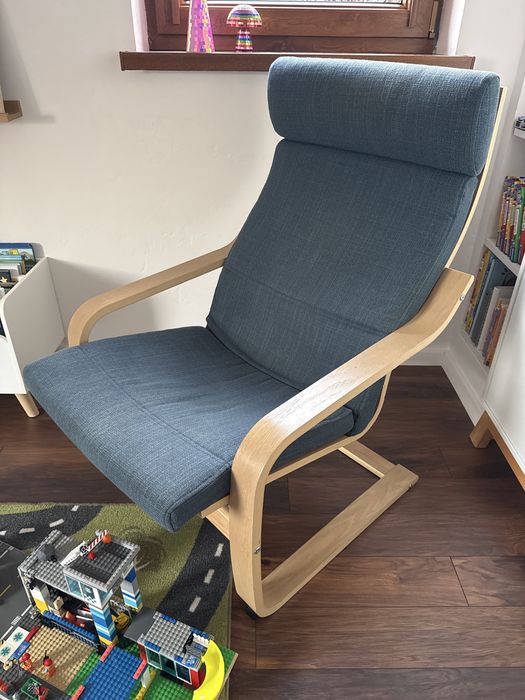 IKEA POÄNG Krzesło bujane, okl brzoz
