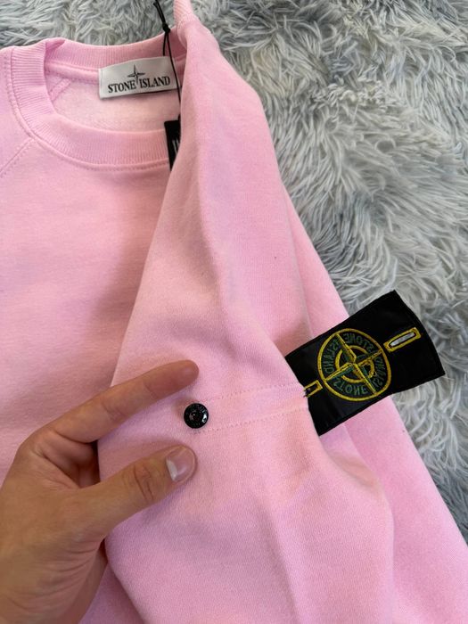 Рожева худі Стонік Stone island Автентична Худі рожева Стонік Світшот Розовий
