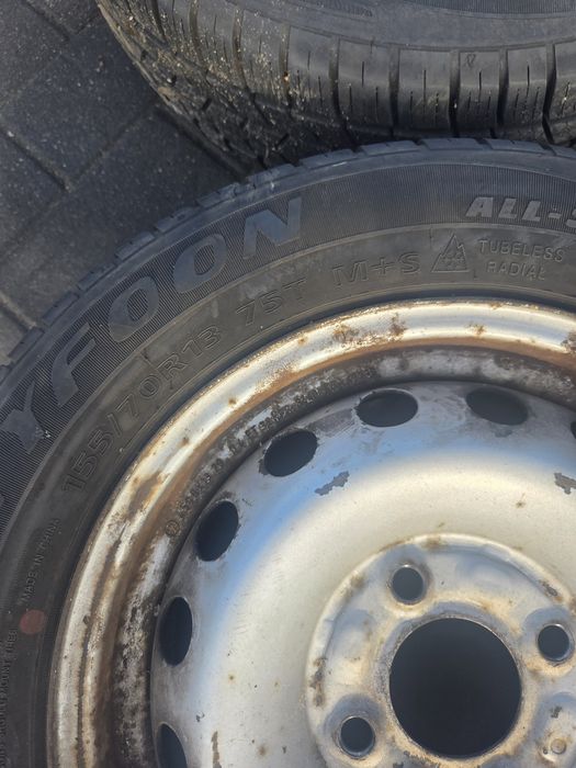 4x Felga 13 kola  Opony Vw Polo 4x100 zima