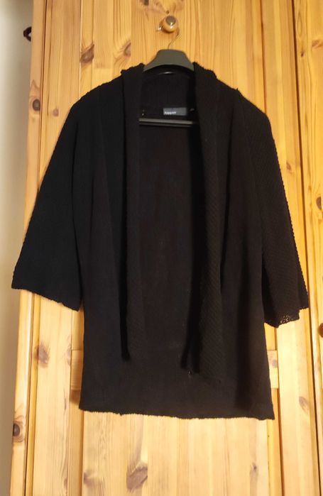 Kappahl czarne kimono krótki kardigan , narzutka S M L